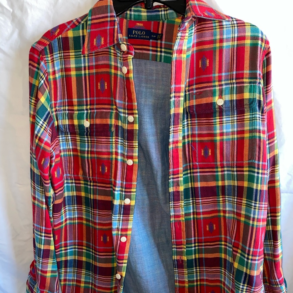 Ralph Lauren plaid button up flannel